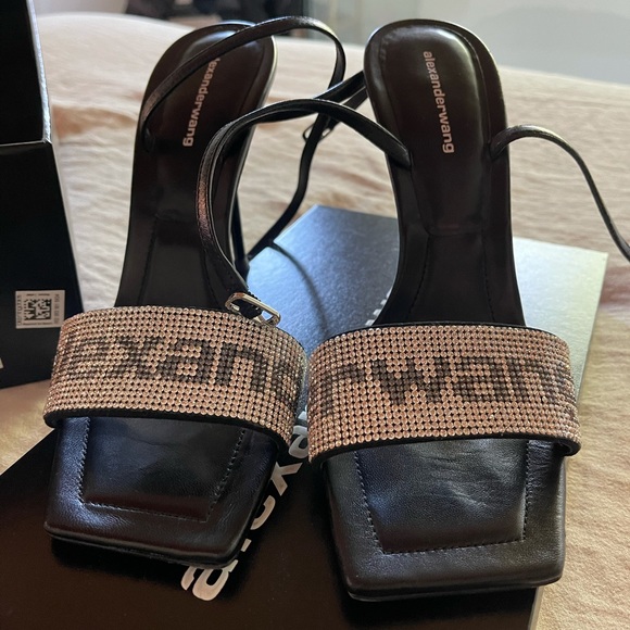 Alexander Wang Shoes - Alexanderwang, Julie Ankle Strap Logo Shoe